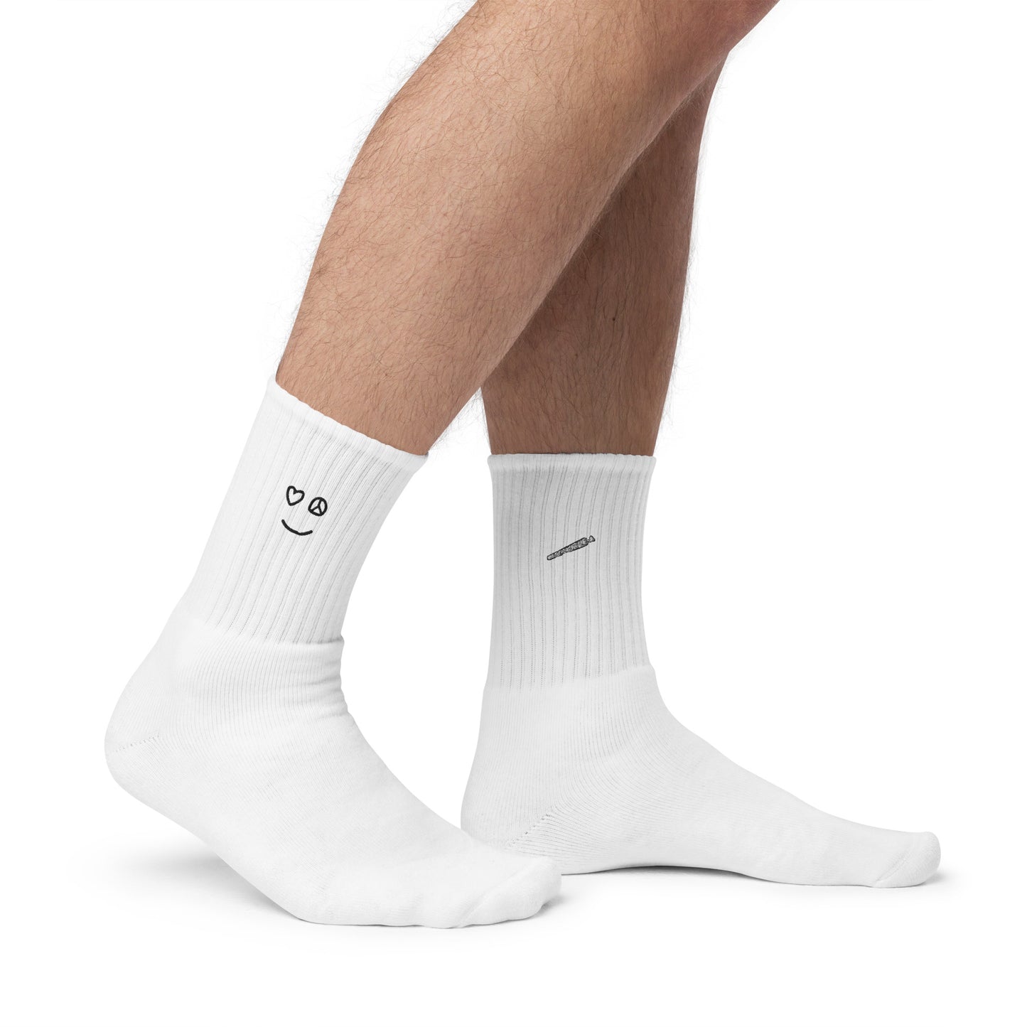 STARSEEDER ORIGINAL | Brother_Zimms "Hi" - Organic Embroidered Socks