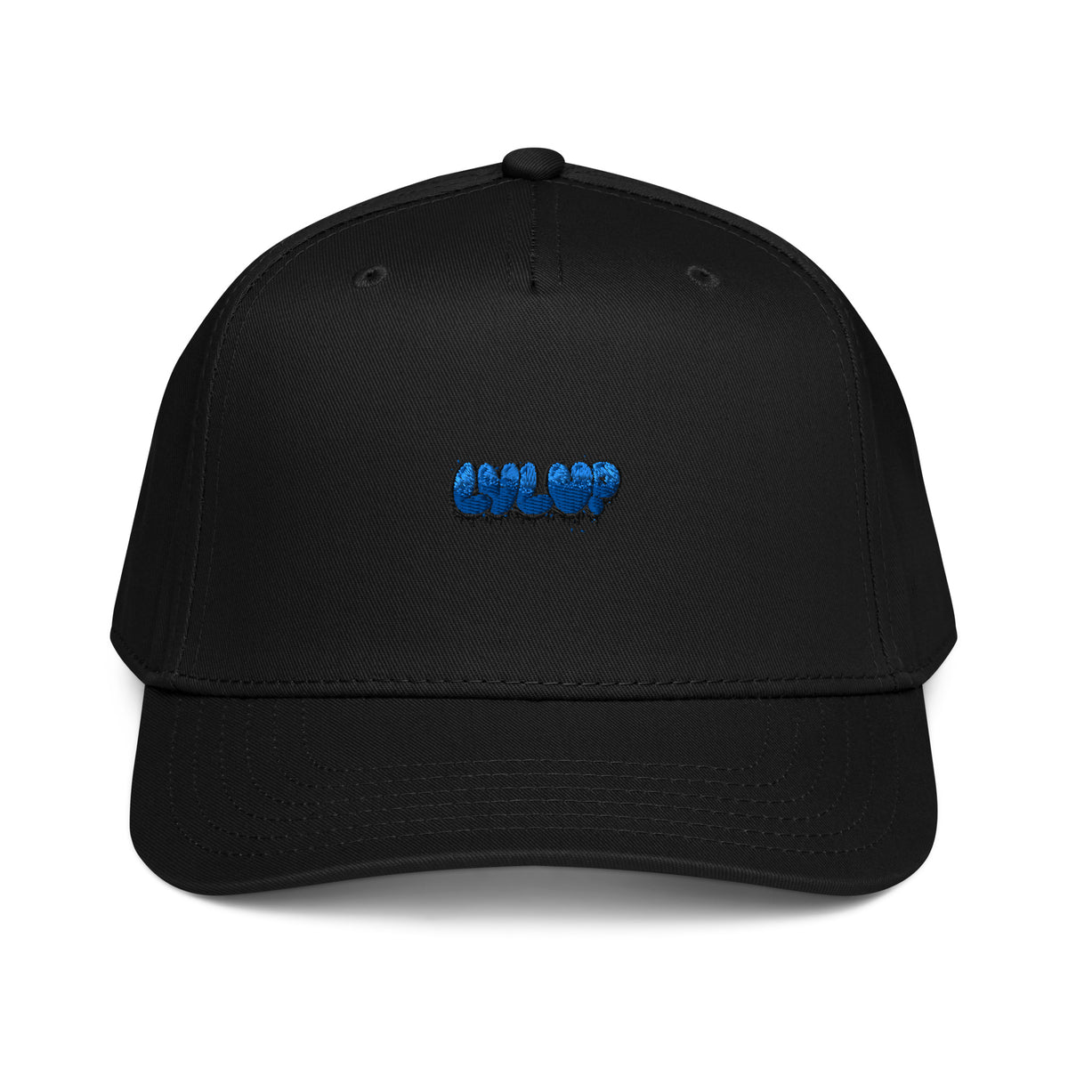 StarSeeder LVL UP embroidered 5-panel mid-profile hat in Black