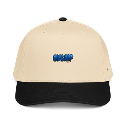 StarSeeder LVL UP embroidered 5-panel mid-profile hat in Black/Natural