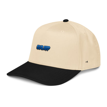 StarSeeder LVL UP embroidered 5-panel mid-profile hat in Black/Natural