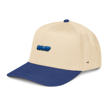 StarSeeder LVL UP embroidered 5-panel mid-profile hat in Royal/Natural