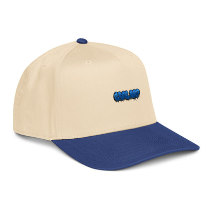 StarSeeder LVL UP embroidered 5-panel mid-profile hat in Royal/Natural