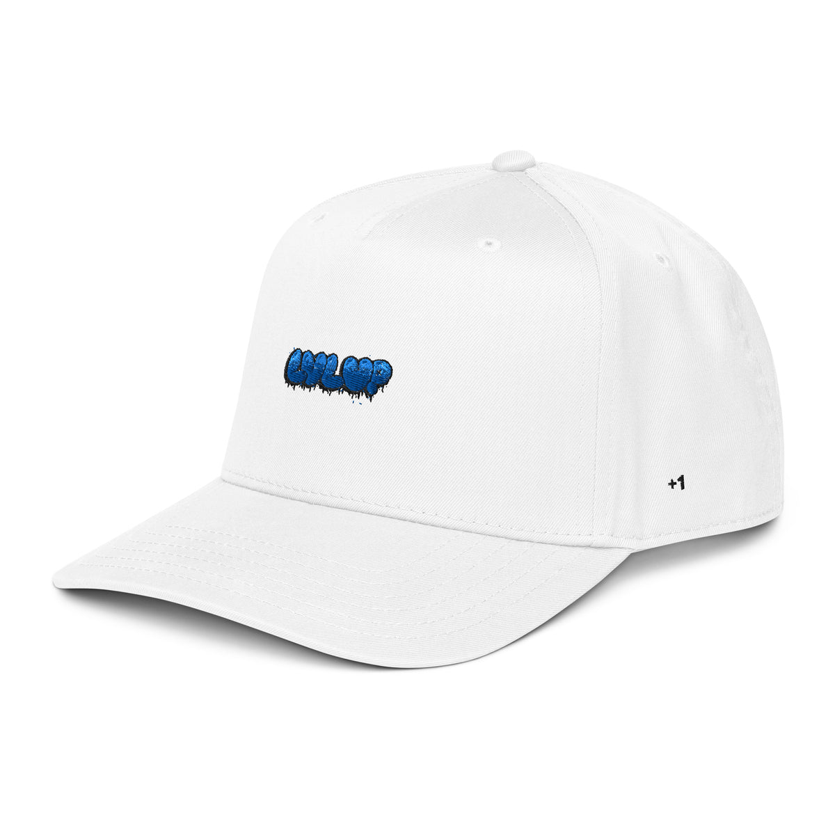 StarSeeder LVL UP embroidered 5-panel mid-profile hat in White