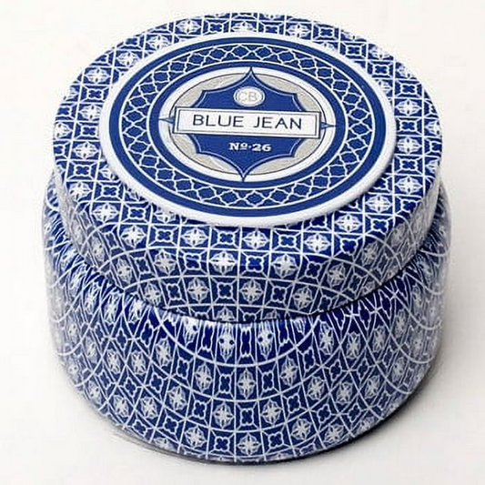 Capri Blue Printed Travel Tin 9 Oz. - Blue Jean