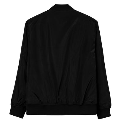 STARSEEDER ORIGINAL | SMOKING JACKET - DENVER, CO - Premium Recycled Bomber Jacket - White On Black