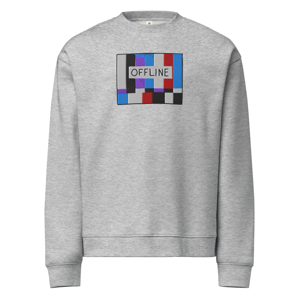 SS GRs 1.0.0 crewneck sweatshirt in athletic heather, front view