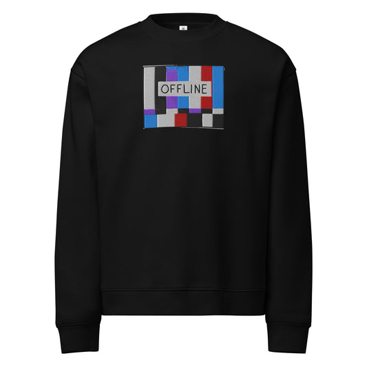 SS GRs 1.0.0 crewneck sweatshirt in black, front view