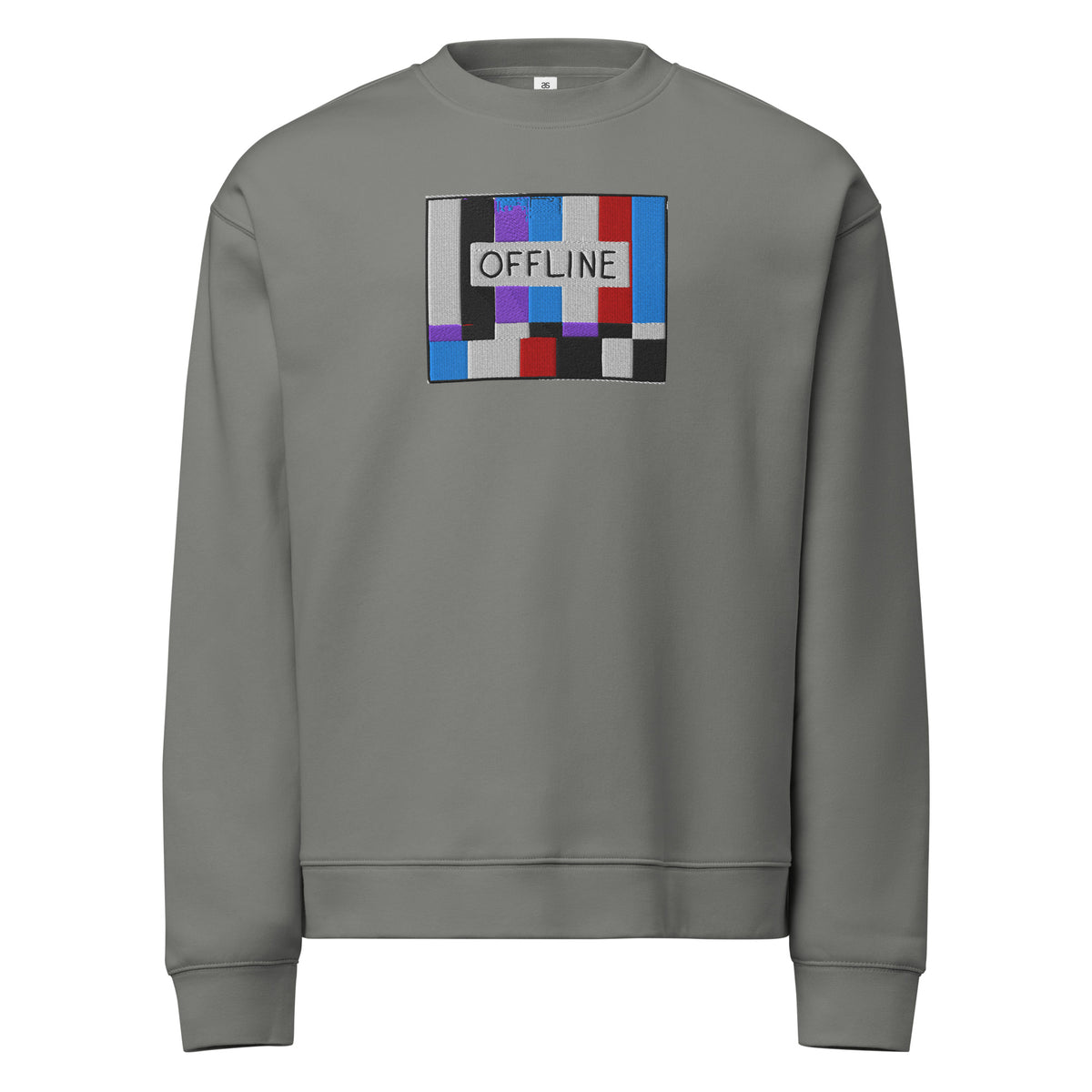 SS GRs 1.0.0 crewneck sweatshirt in shadow, front view